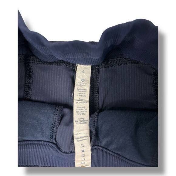 Lululemon Studio Capri Athletic Cropped Pants Navy Blue Size 6 - Picture 6 of 8